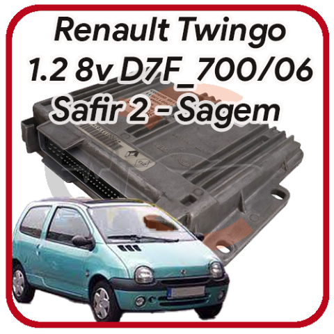 Centralina Motore Twingo 1.2 8v Benzina Sagem Safir2 35Pin-55Pin